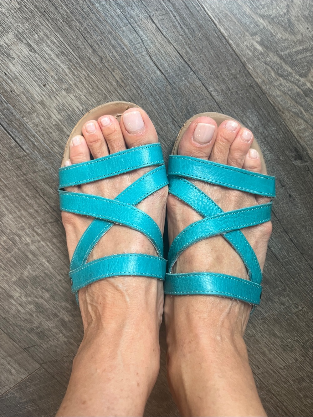 Women’s Crocs Strappy Turquoise Sandals - Casual Comfort